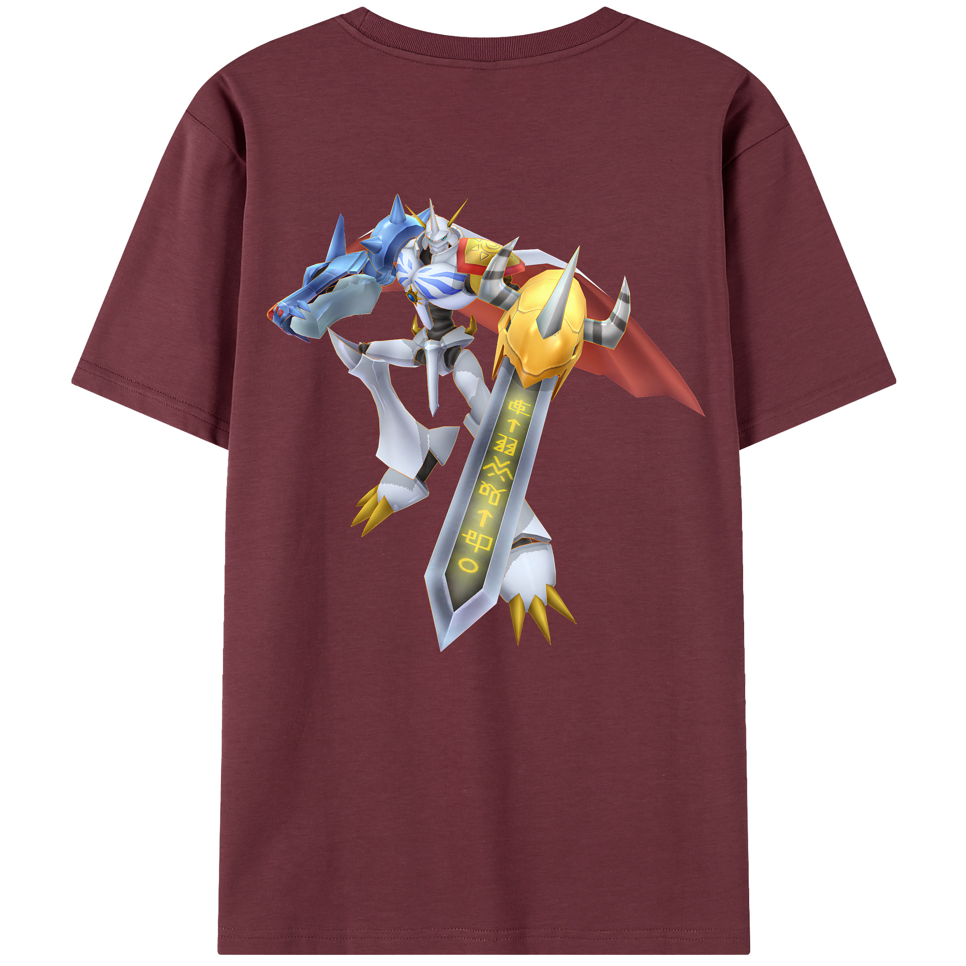 （画像用） Digimon デジタルモンスター/デジモン 綿100％半袖Tシャツ（背面プリント）